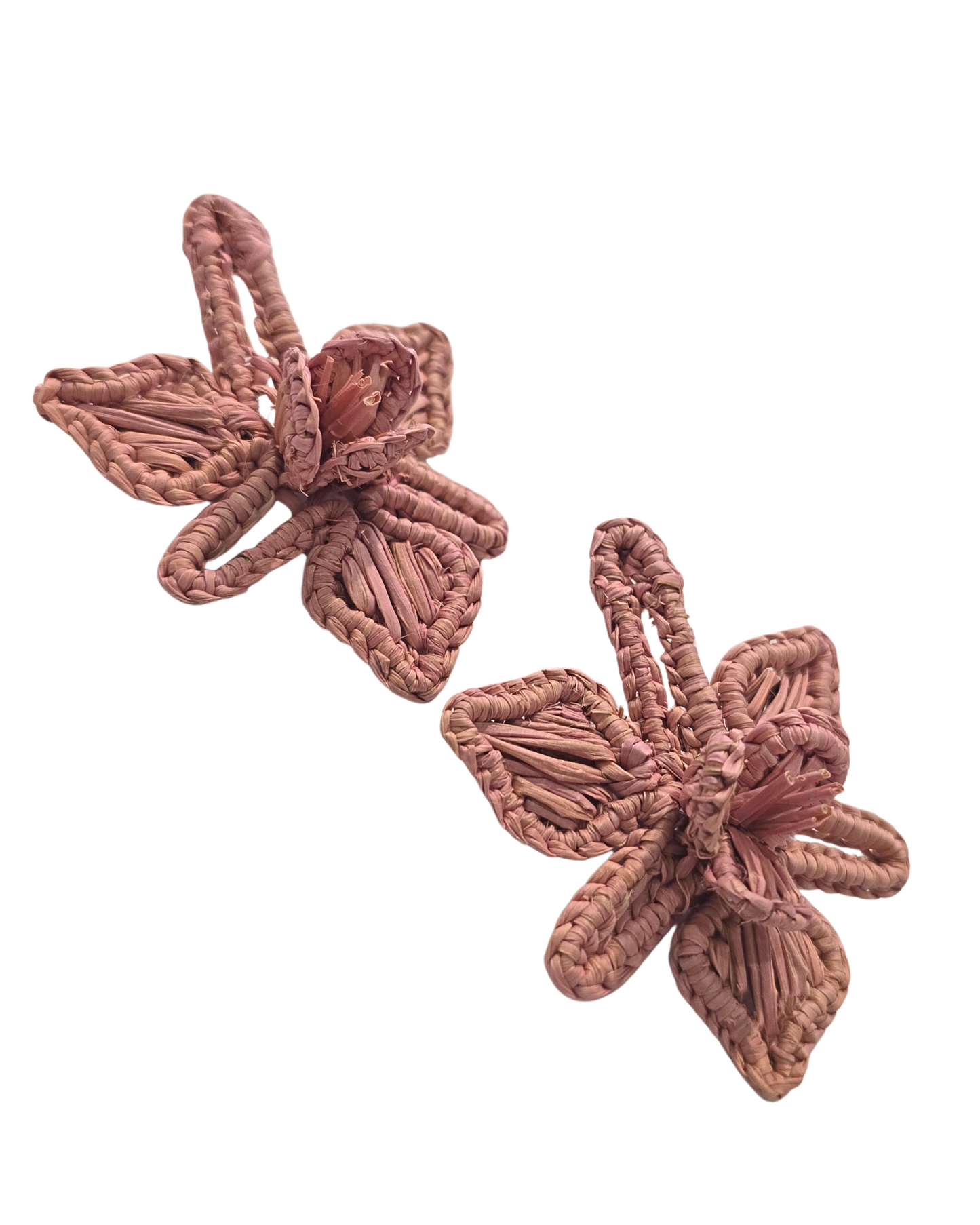 Flower Iraca Earrings
