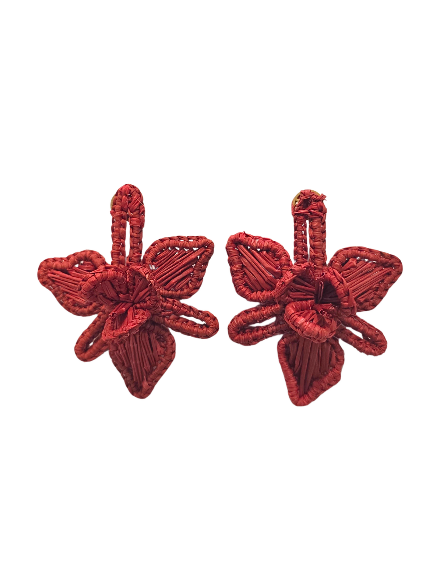 Flower Iraca Earrings