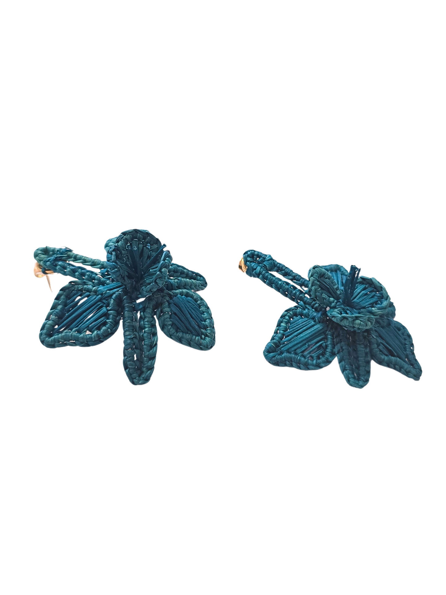 Flower Iraca Earrings
