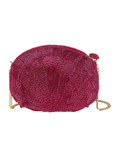 pink shell handbag