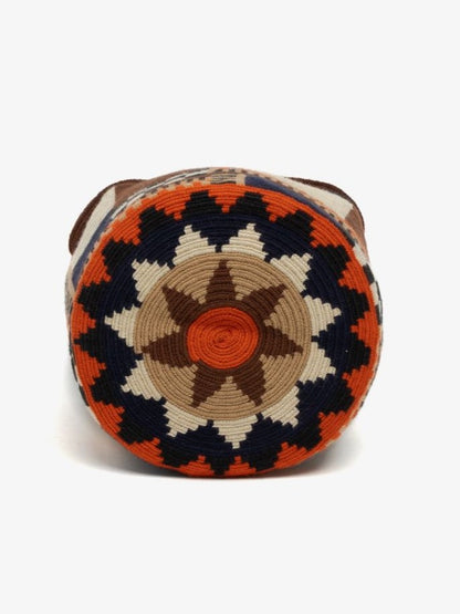 Small Crossbody Wayuu Brown/Orange