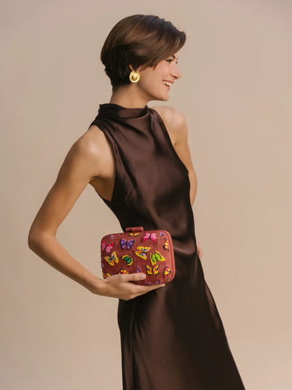 butterfly design clutch