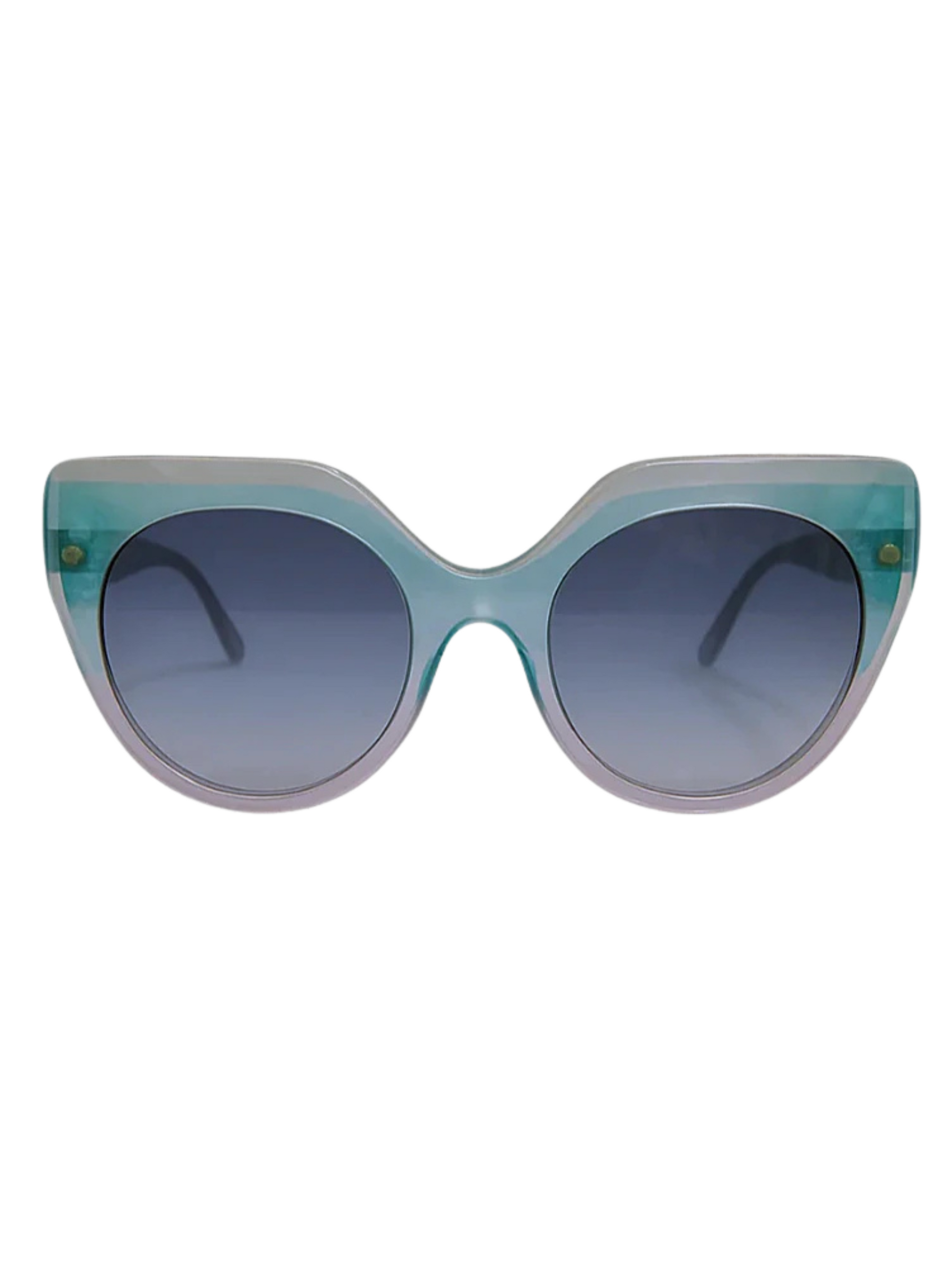 blue gradient frame sunglasses