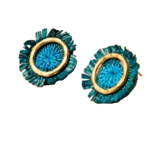 Girasol Stud Earrings in Blue