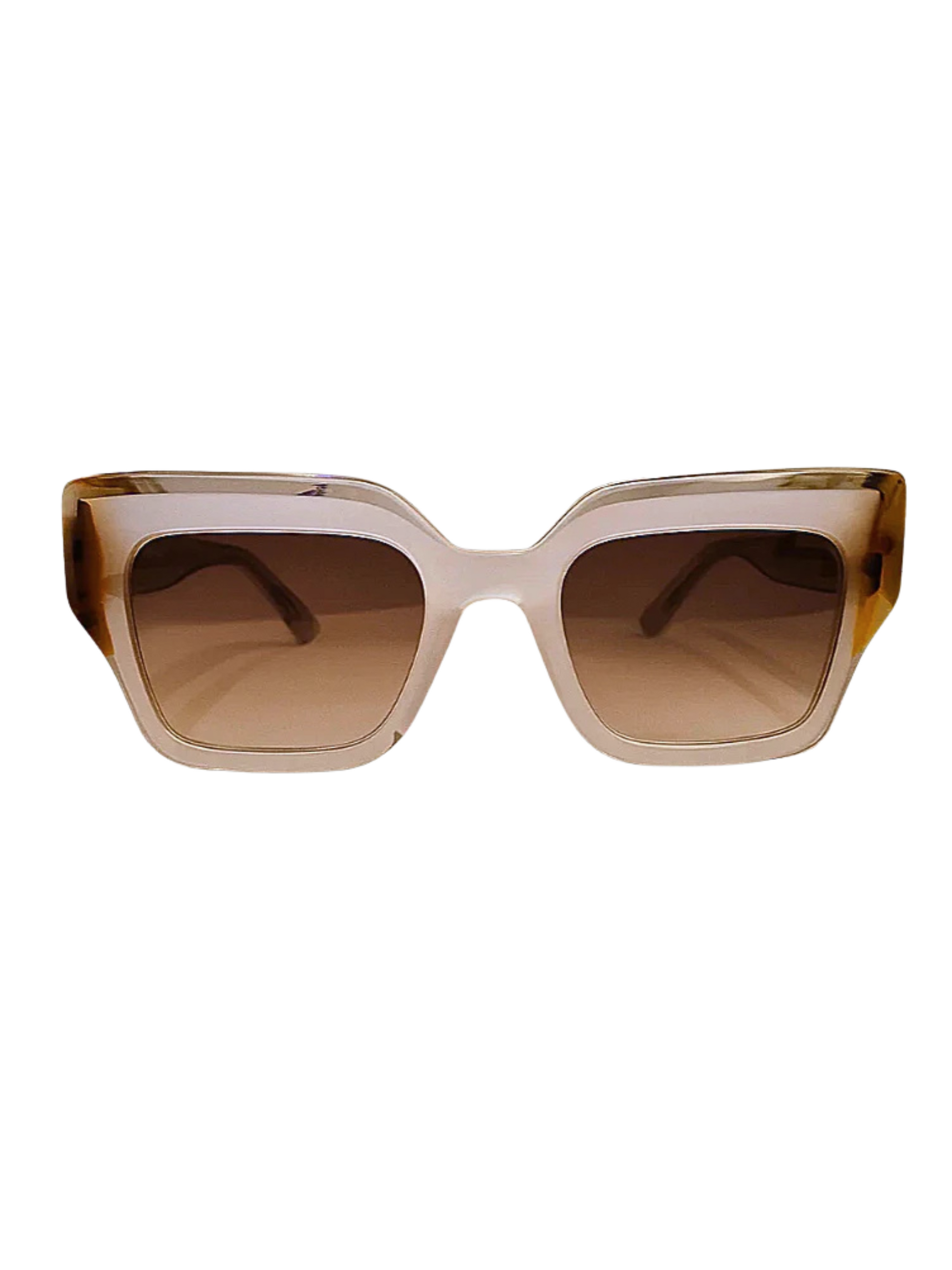 light pink frame sunglasses
