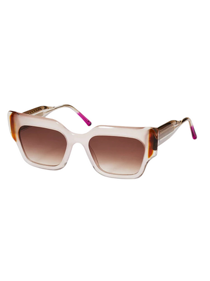 light pink frame sunglasses