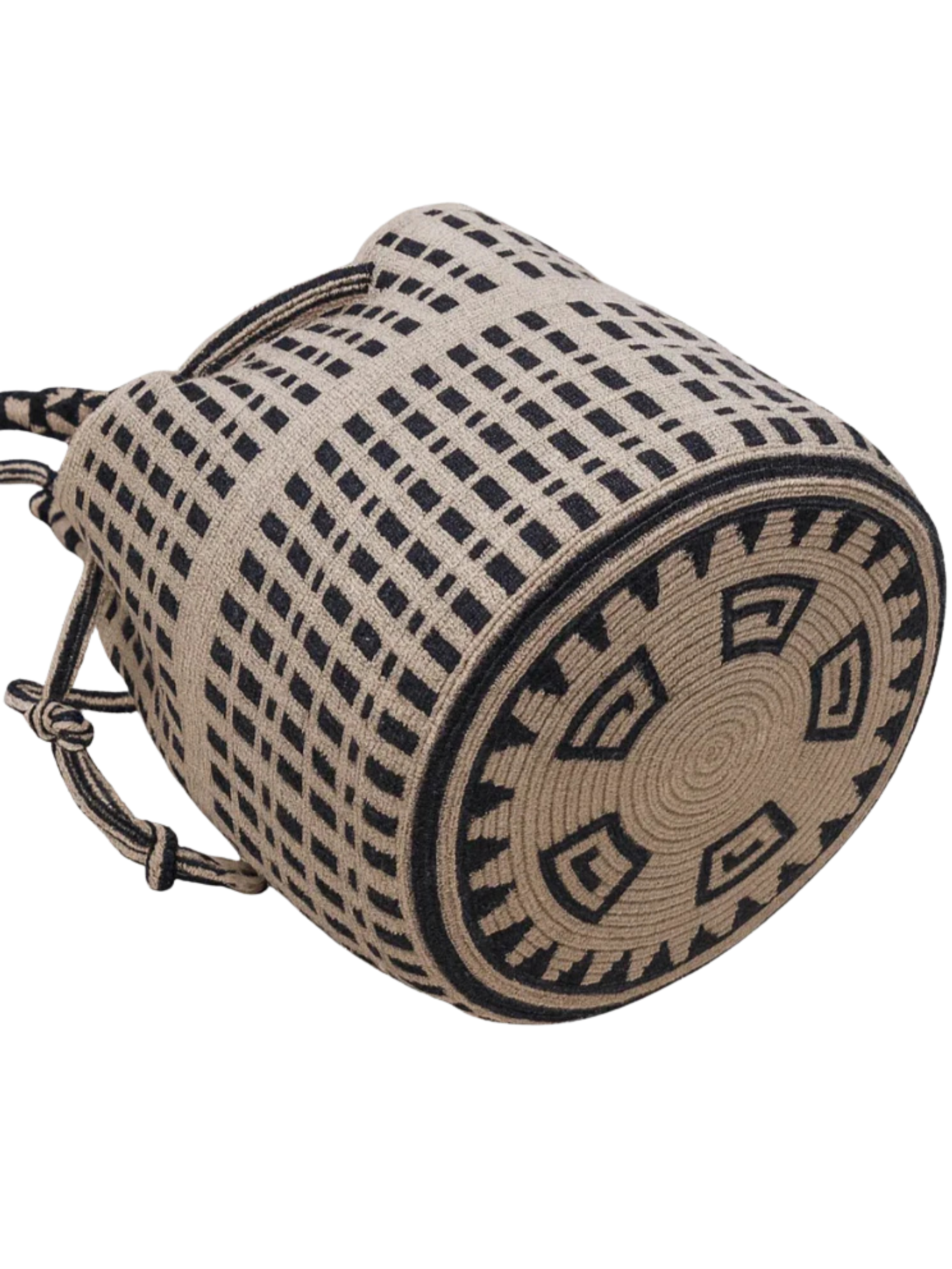 Wayuu handwoven crossbody bag with braided strap 