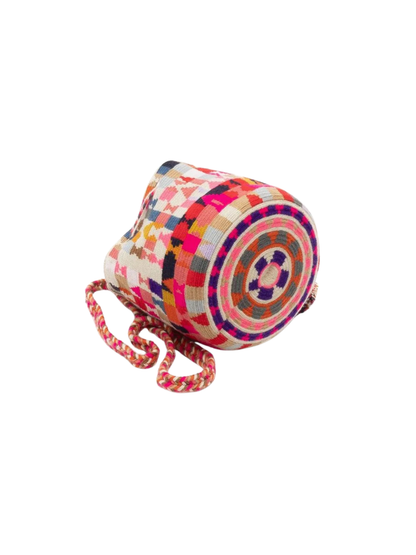 Handmade Small Crossbody Wayuu Hare Fuchsia
