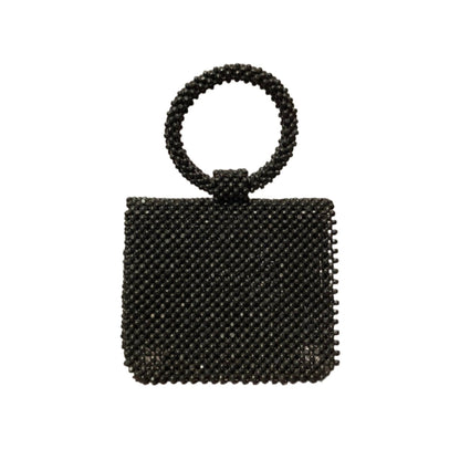 Wood Beads Boxed Clutch