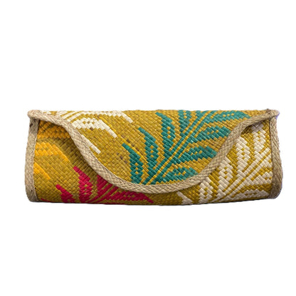Woven Straw Clutch