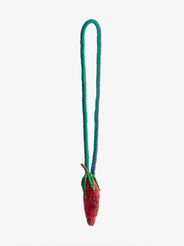 chili shaped bag charm