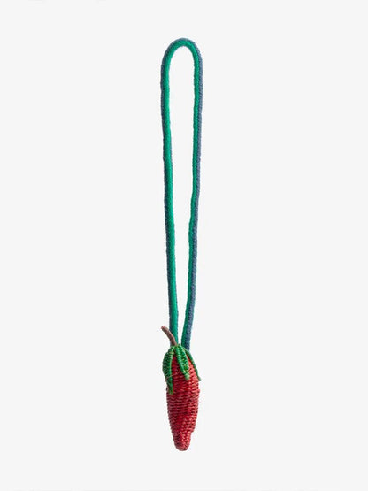 chili shaped bag charm