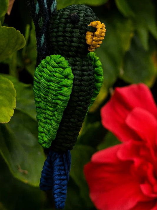 parrot-shaped bag charm 