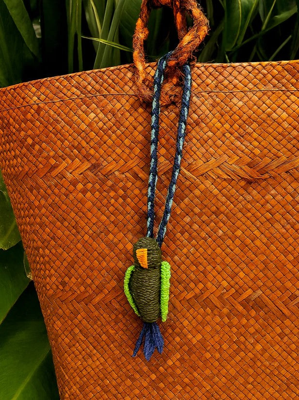 parrot-shaped bag charm 