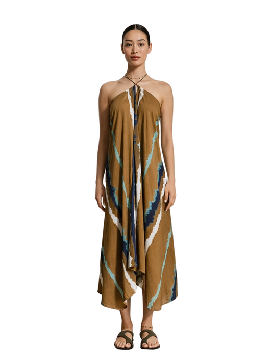 patterned  halter dress