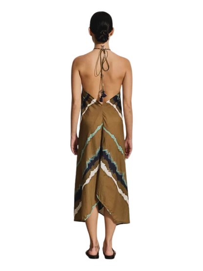 patterned  halter dress