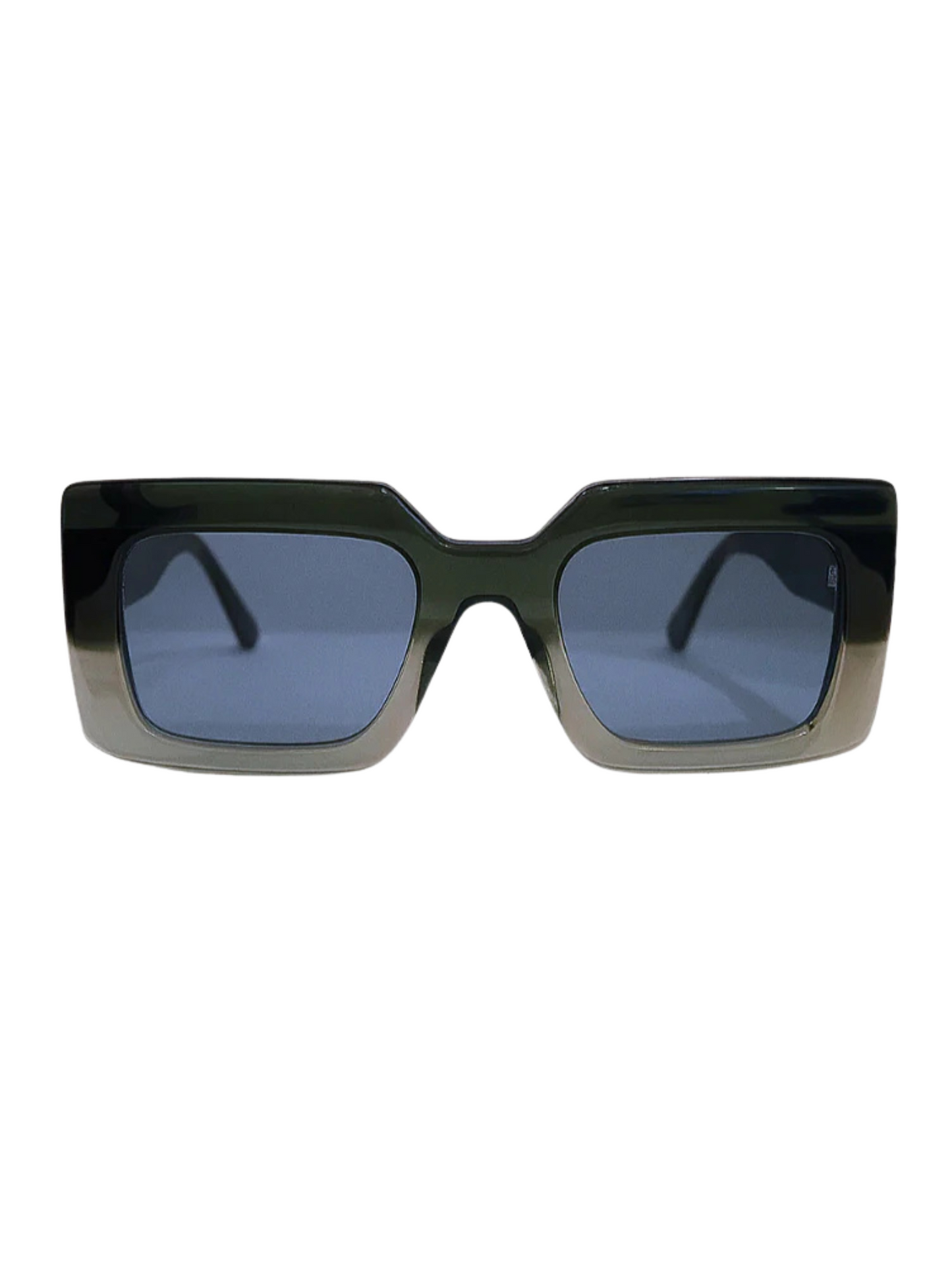 two toned green frame sunglasses