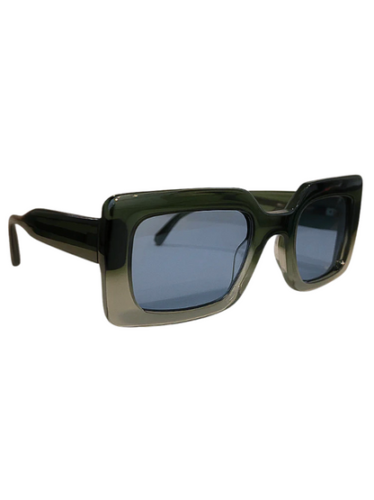 two toned green frame sunglasses