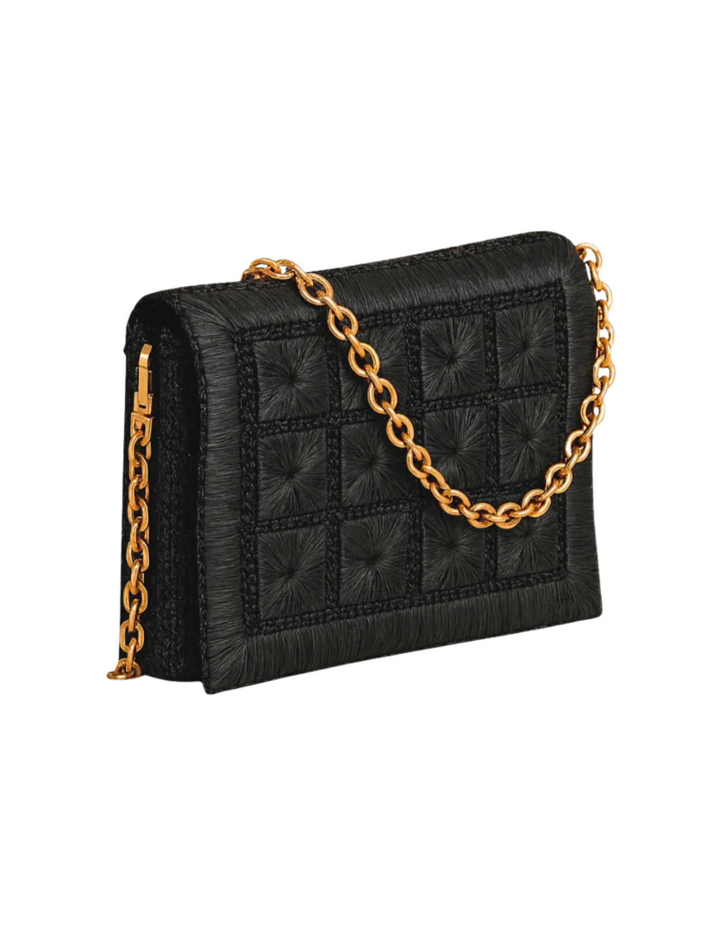Hand-crocheted raffia bag
