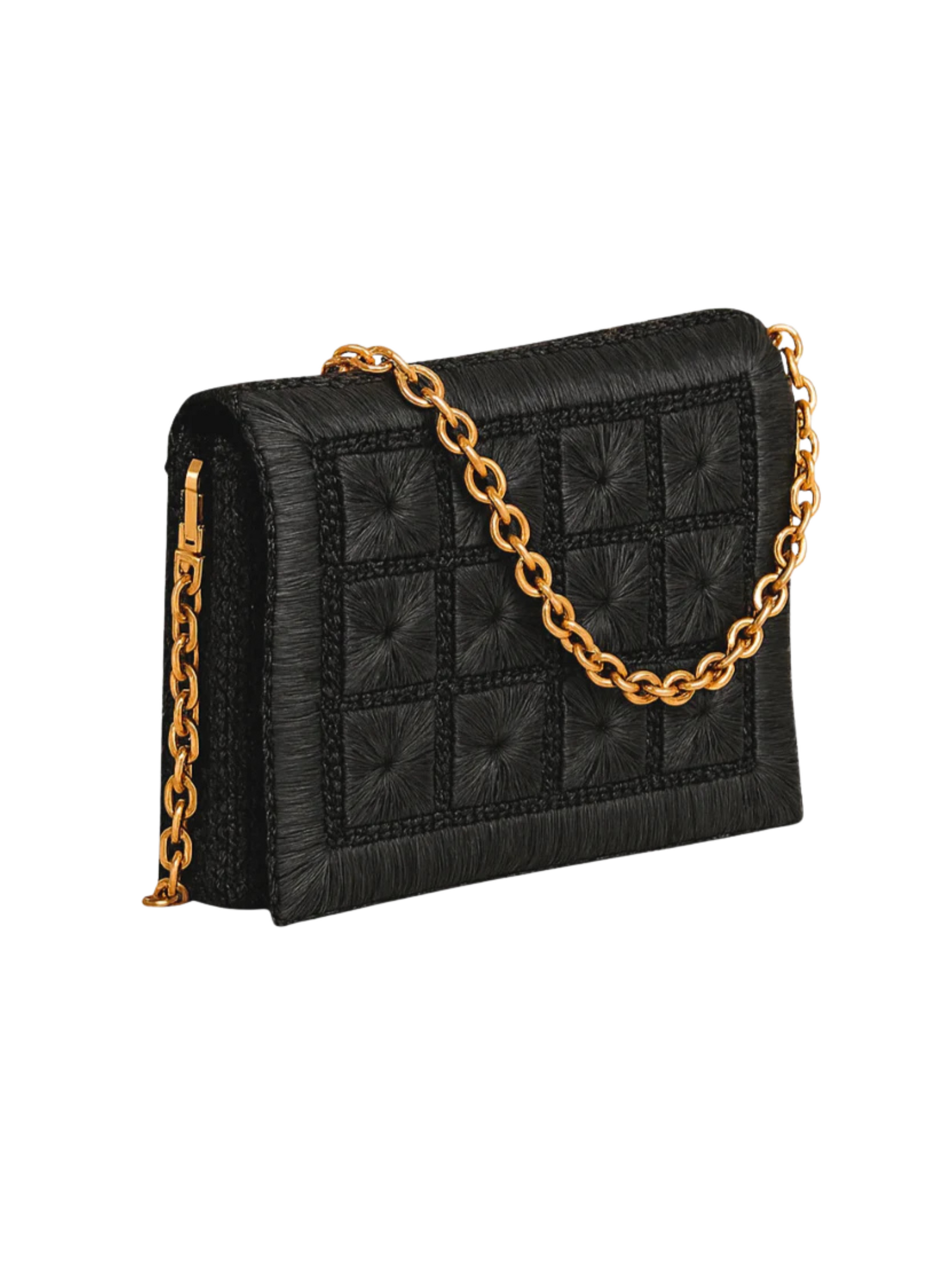 Hand-crocheted raffia bag
