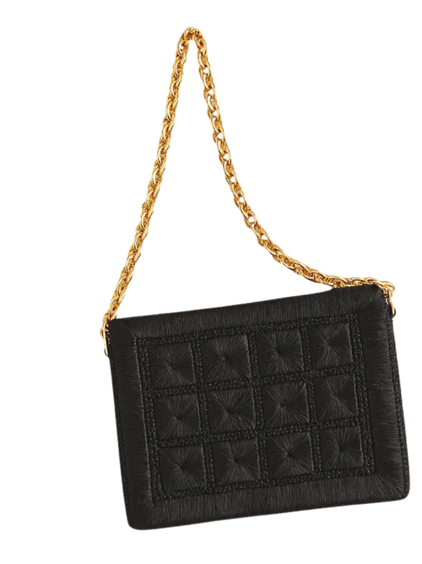 Hand-crocheted raffia bag