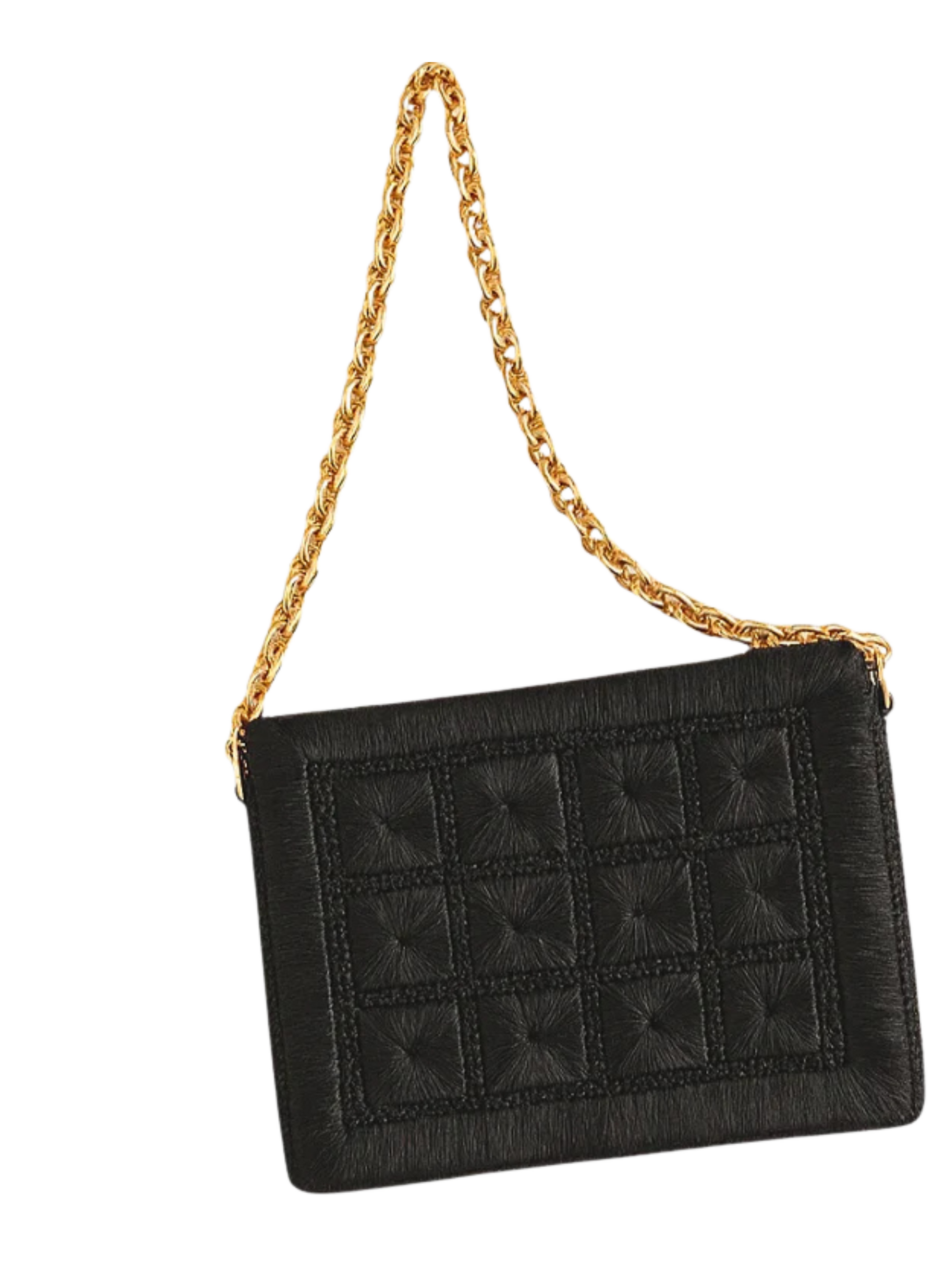 Hand-crocheted raffia bag