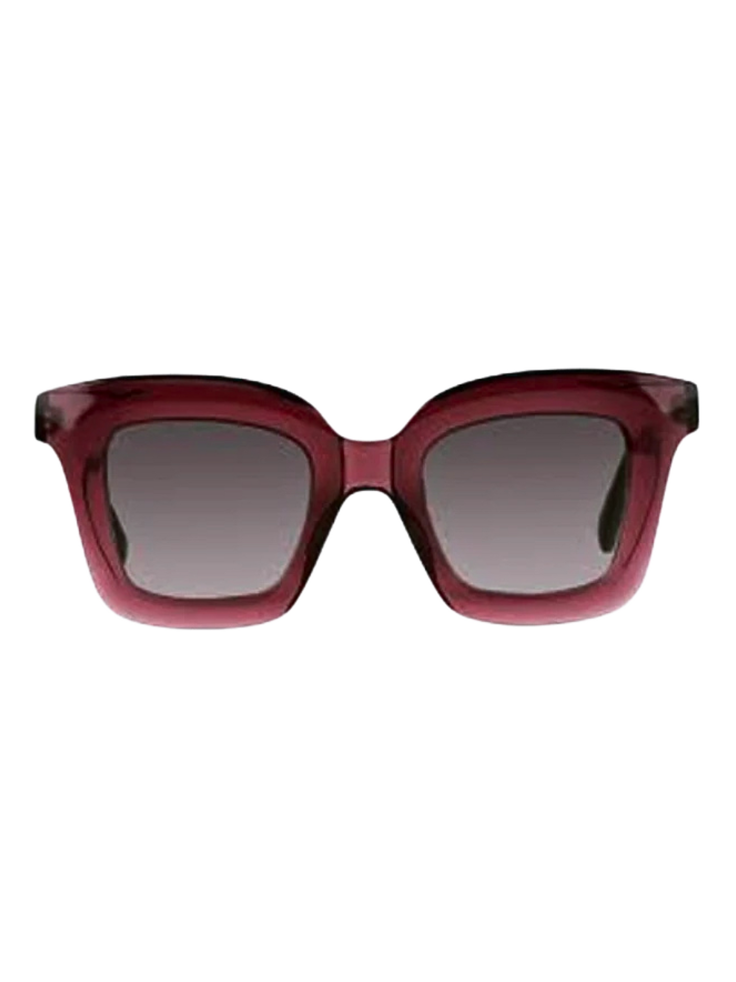 Red sunglasses with a gradient lens