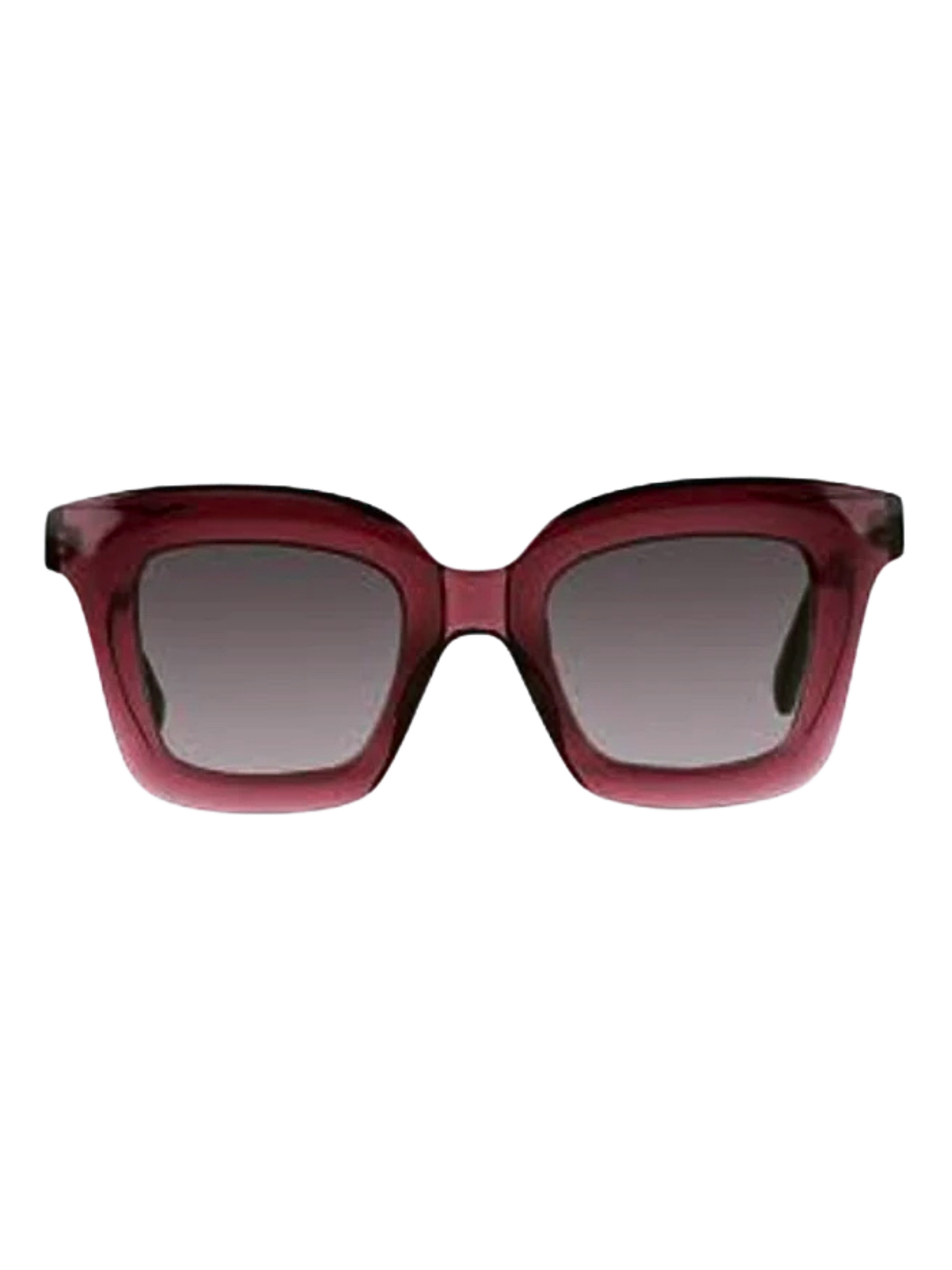 Red sunglasses with a gradient lens