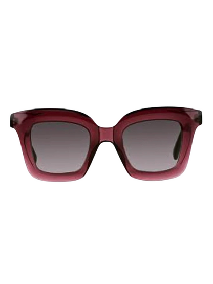 Red sunglasses with a gradient lens