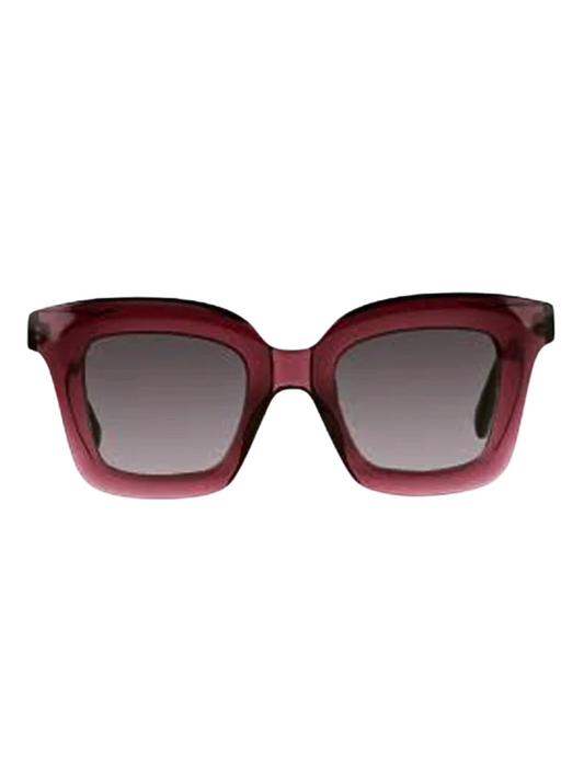 Red sunglasses with a gradient lens