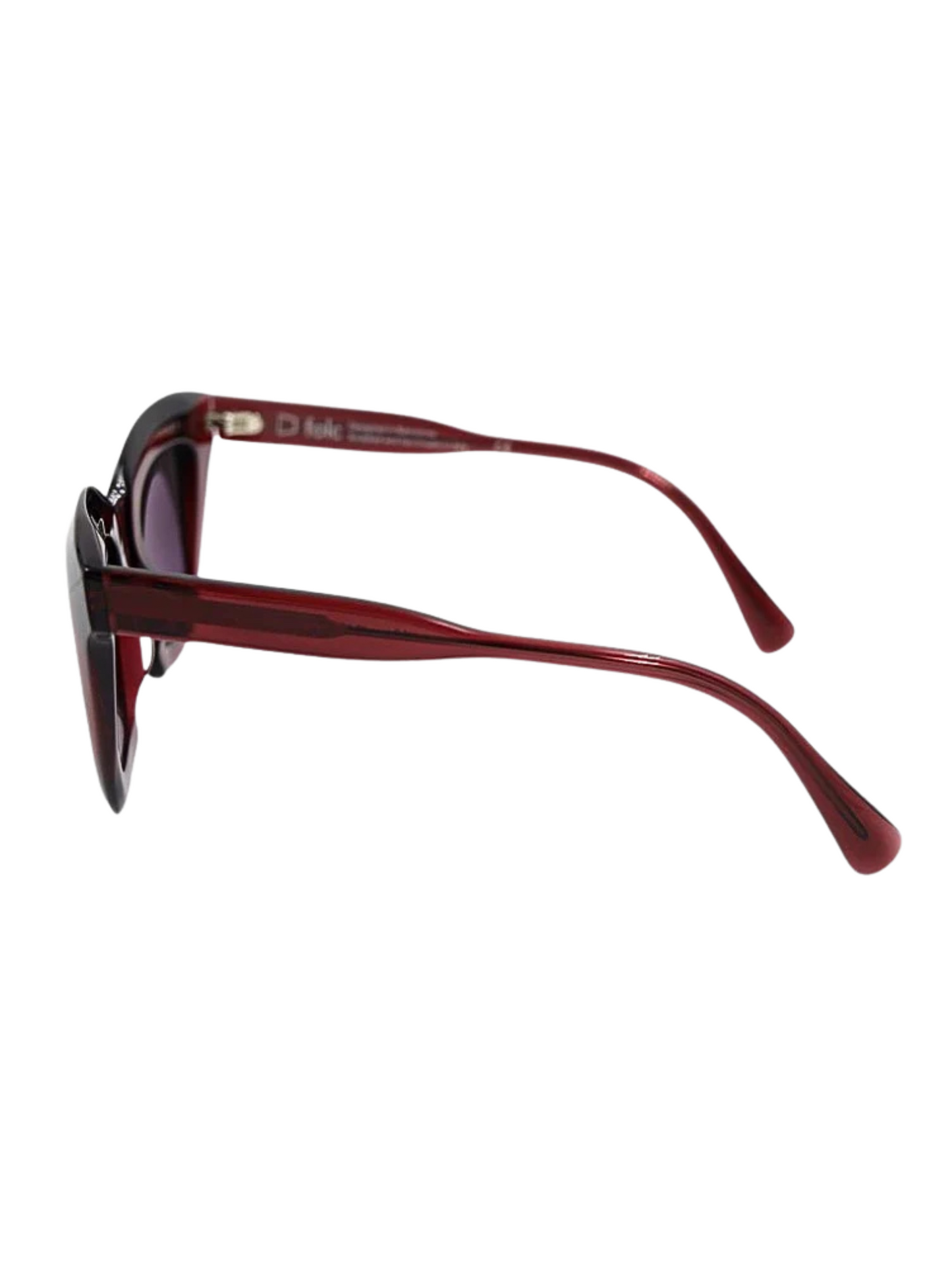 Red sunglasses with a gradient lens