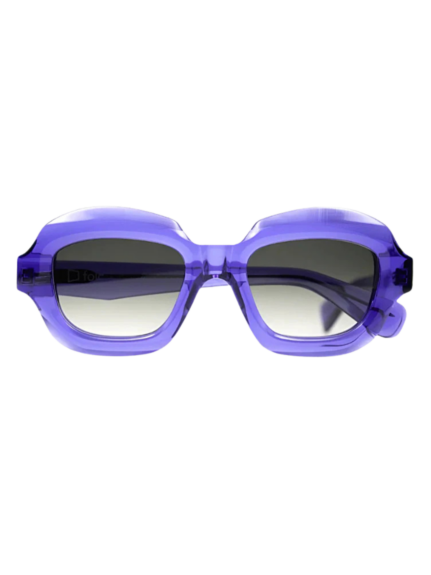 Blue sunglasses with gradient lenses