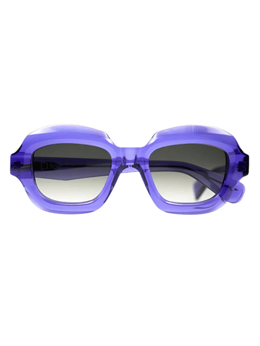 Blue sunglasses with gradient lenses