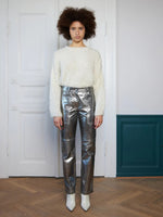 Load image into Gallery viewer, Antique Sliver Leather Pants
