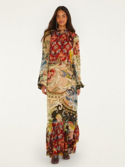 Farm Rio Lunar Boho Maxi dress