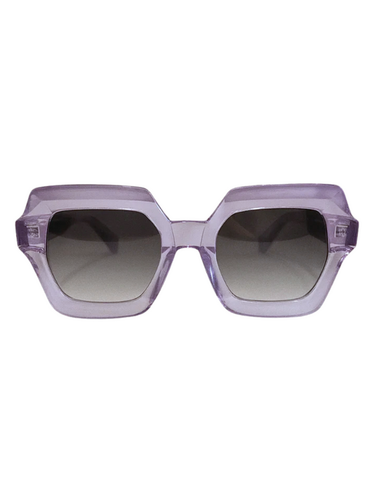 Purple sunglasses with a gradient lens