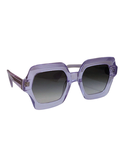 Purple sunglasses with a gradient lens