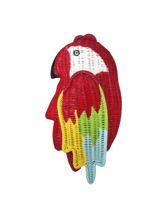 Woven parrot-shaped  Clutch