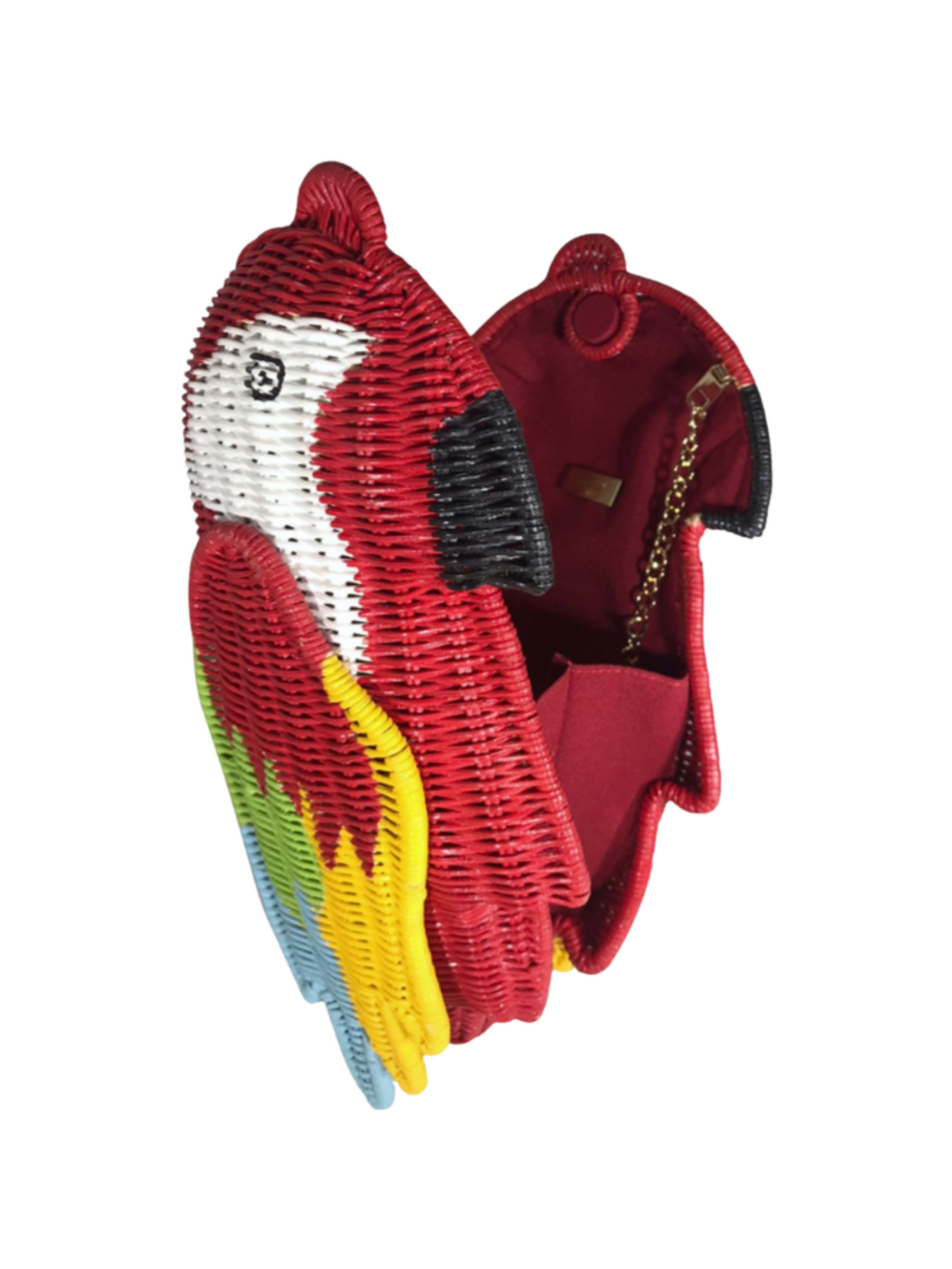 Woven parrot-shaped  Clutch