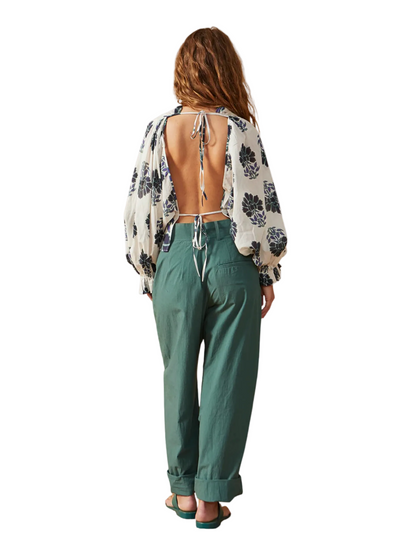 green pants 