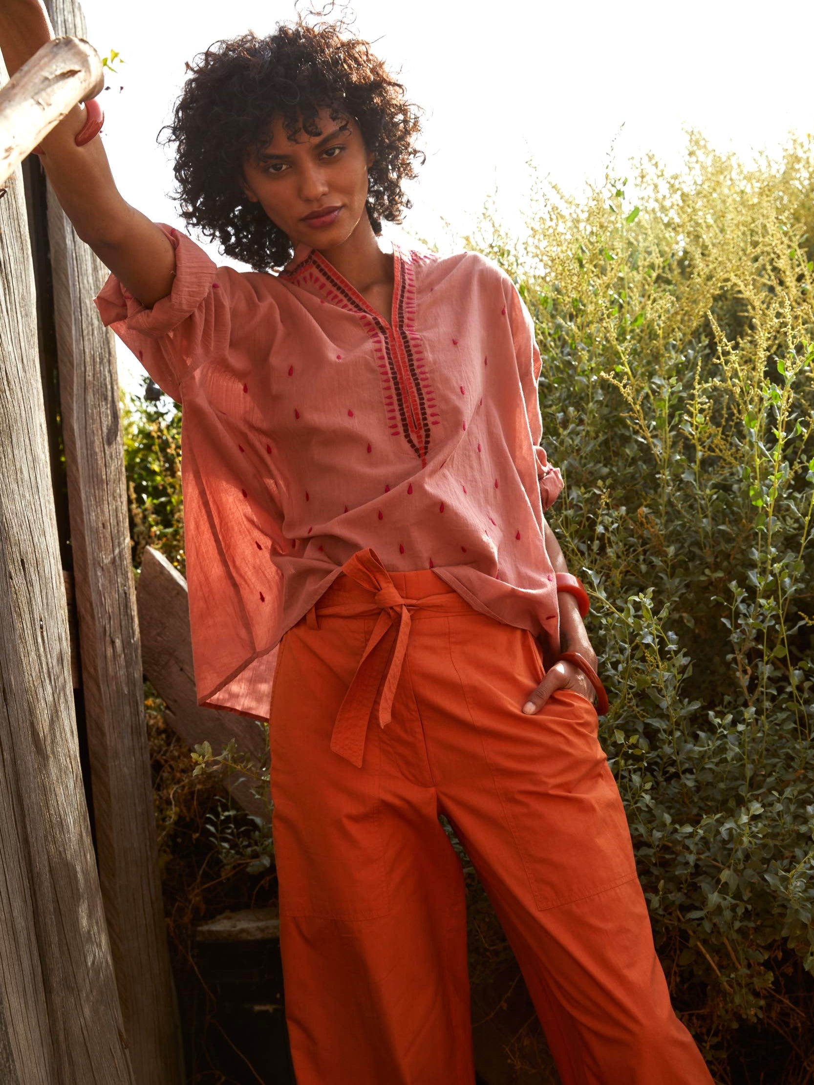 orange pants