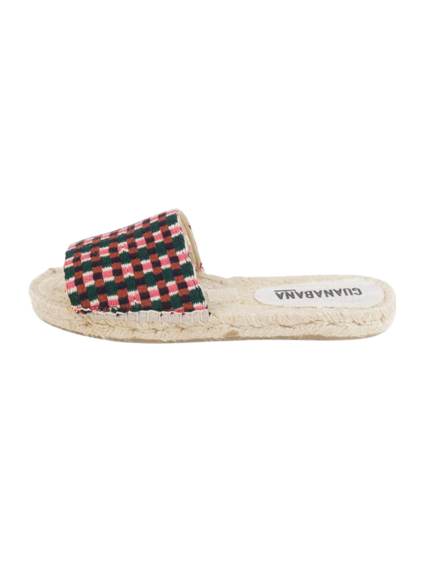 checkered slide sandals 