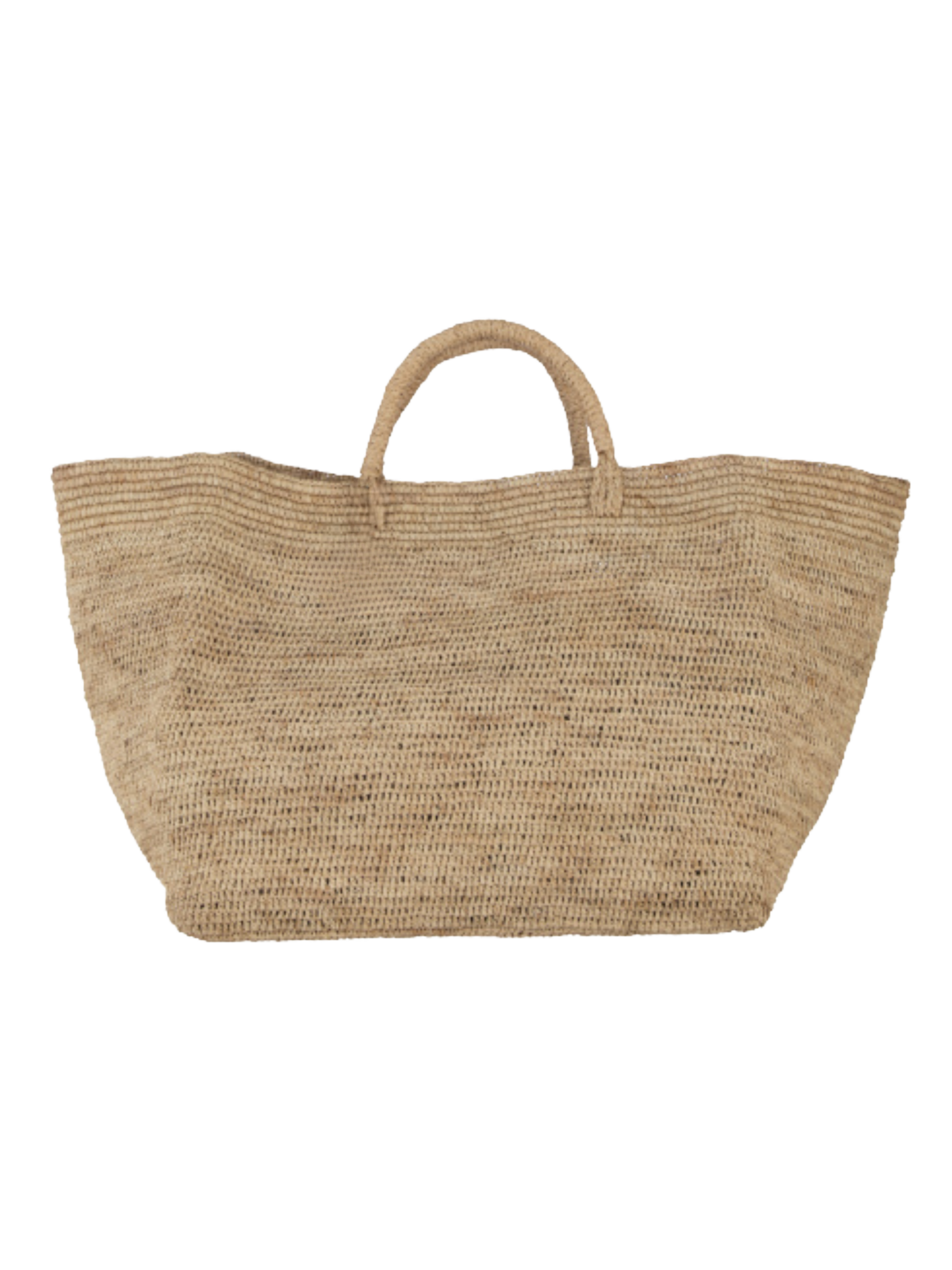 WOVEN RAFFIA MAXI BAG