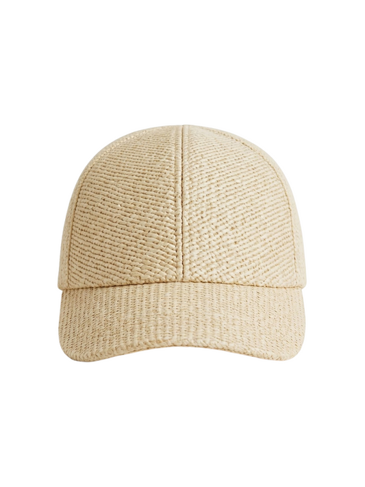 Beige straw cap