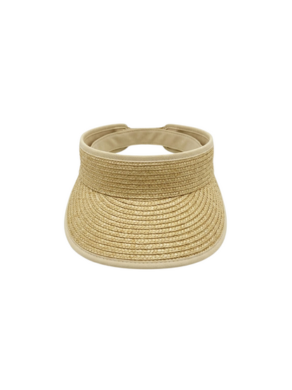 Natural Straw Visor Hat