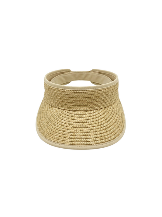 Natural Straw Visor Hat