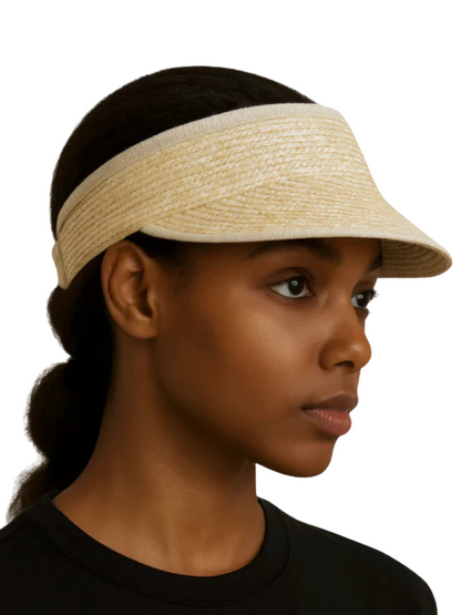 Natural Straw Visor Hat