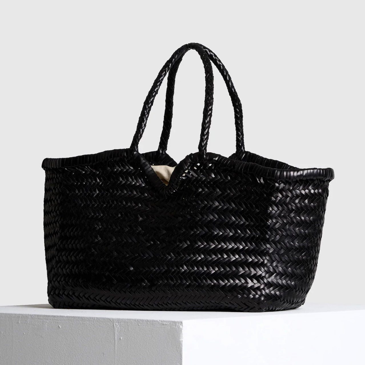 Woven Leather Tote