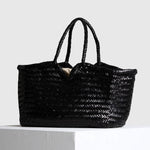 Load image into Gallery viewer, Woven Leather Tote

