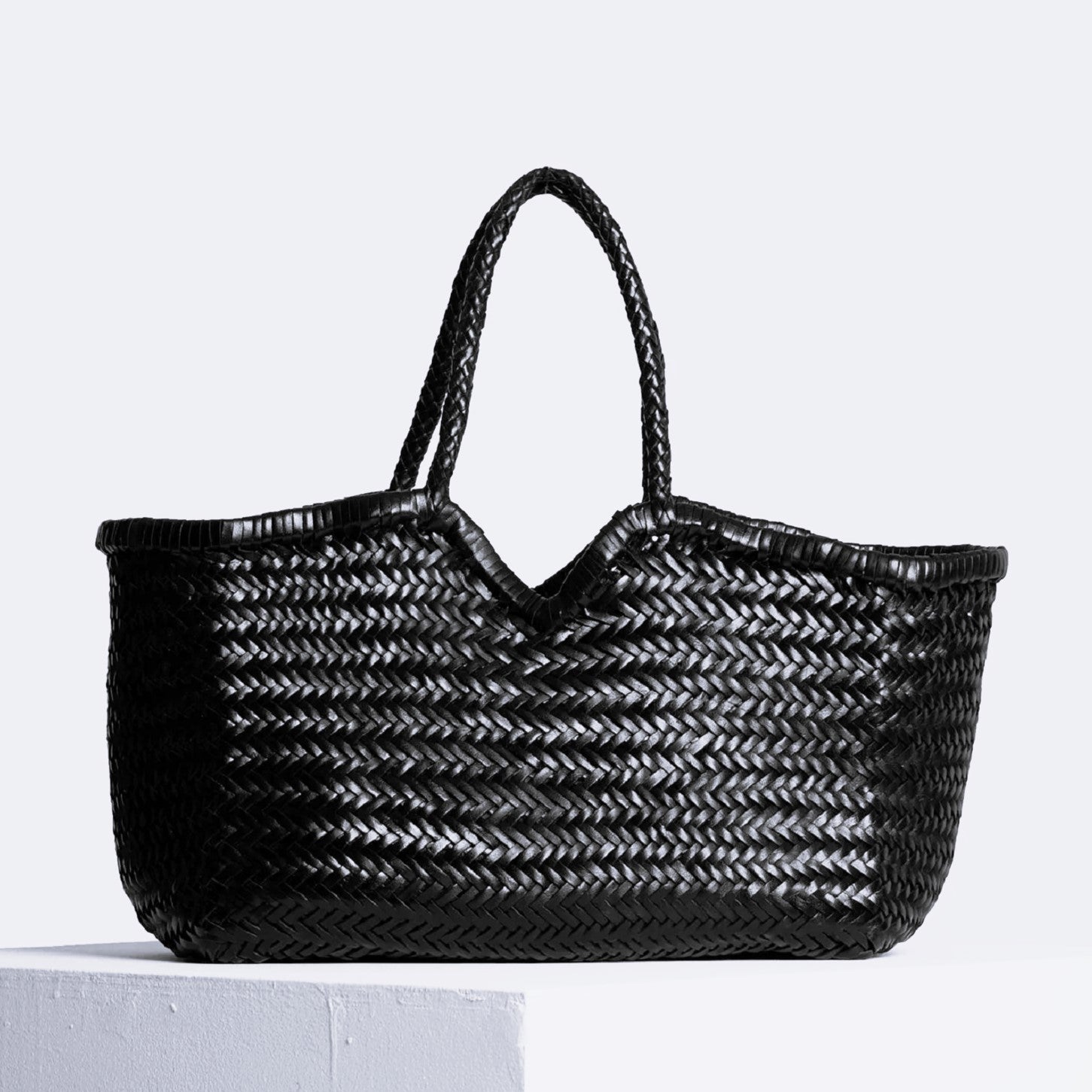 Woven Leather Tote